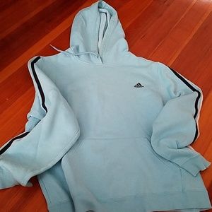 Addidas sky blue hoodie